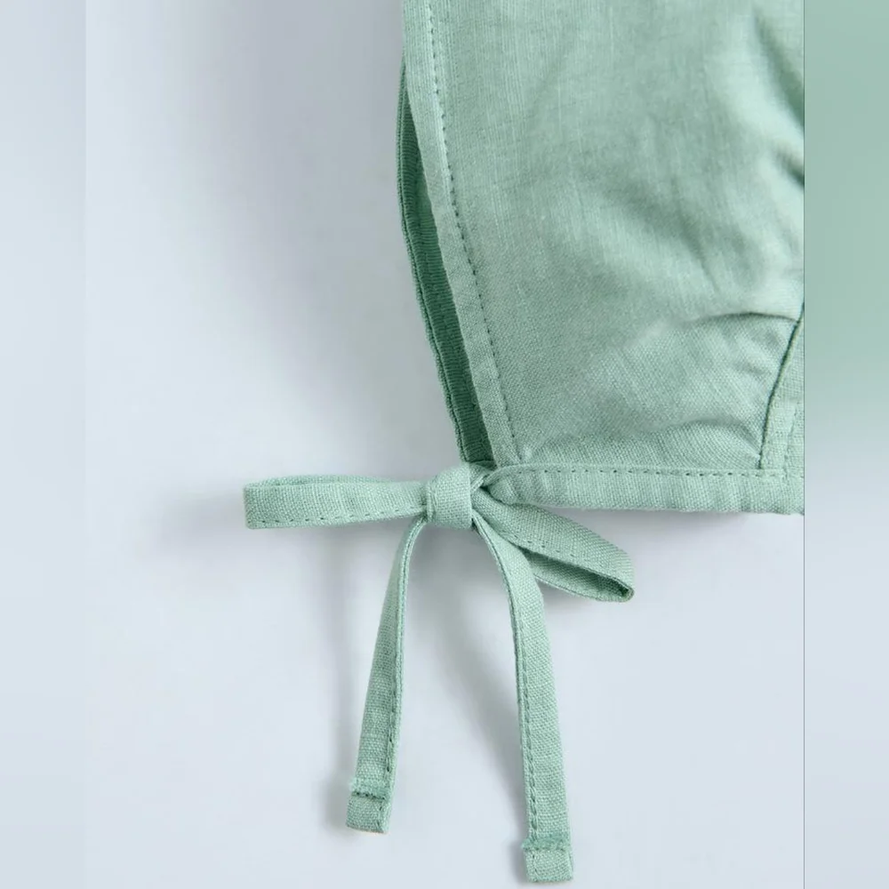 Zara Baby Linen Cotton Bonnet